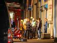 De politie doet onderzoek op het bedrijventerrein in Lekkerkerk