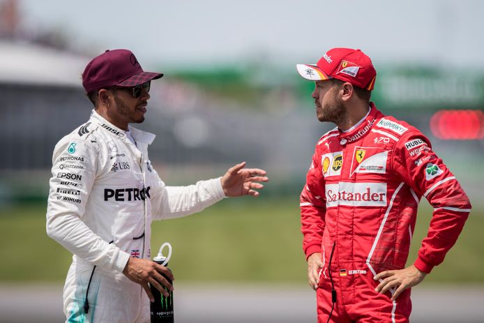 Hamilton en Vettel.