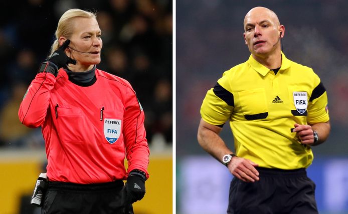 Bibiana Steinhaus en Howard Webb.