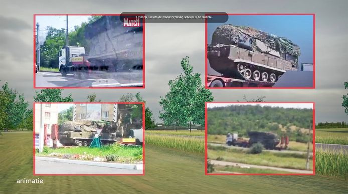 Het onderzoeksteam (JIT) heeft de beoogde aanvoer- en afvoerroute van de Buk-installatie grotendeels in kaart gebracht.