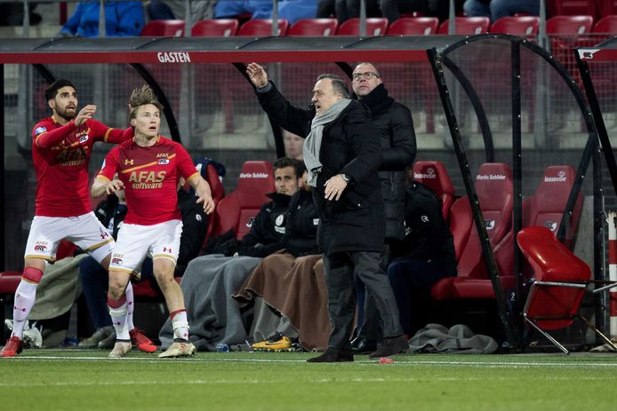 Dick Advocaat zag Sparta met 2-1 verliezen.