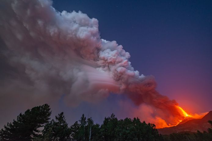 Une photo de l'Etna en éruption, le 9 août dernier.