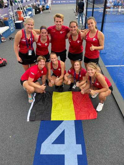 Een topweek voor het Belgische padel: vrouwen vierde en mannen zesde op het WK in Dubai