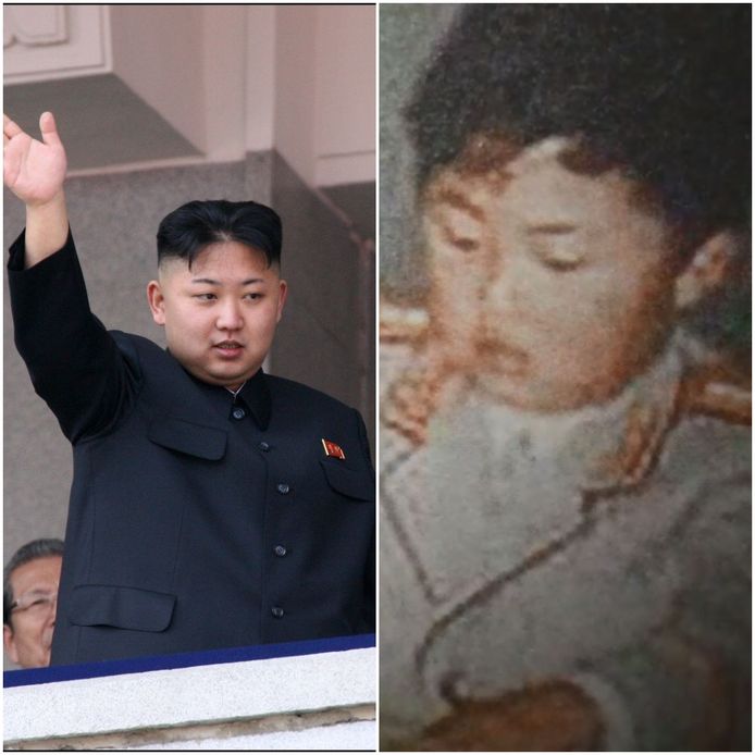 Kim Jong-un, nu en als kind. Volgens de lijfwacht van zijn vader kende de Noord-Koreaanse leider een heimelijk en geïsoleerd bestaan en was het een opvliegend, meedogenloos kind.