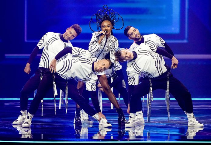 Eden Alene tijdens het Songfestival in 2021.