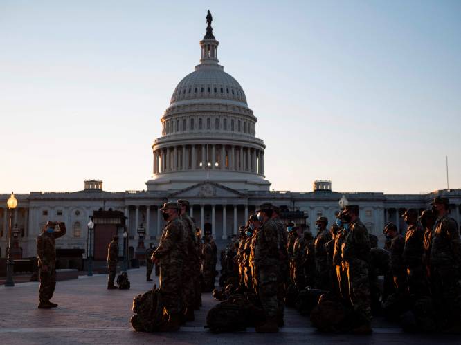 Zwaarbewapende Nationale Garde laat dit keer niets aan het toeval over aan het Capitool