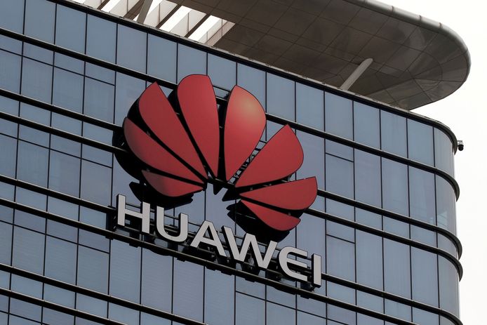 Het logo van Huawei.