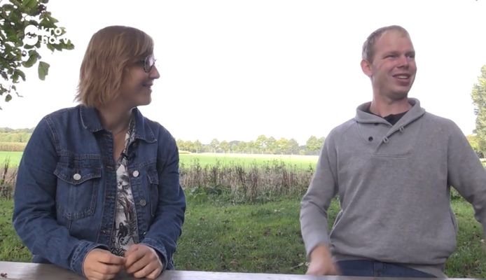 Boer Willem uit Hei- en Boeicop op date met Gabi.