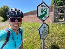 Aniek (34) fietste afgelopen zomer door Nederland, België en Noord-Frankrijk.