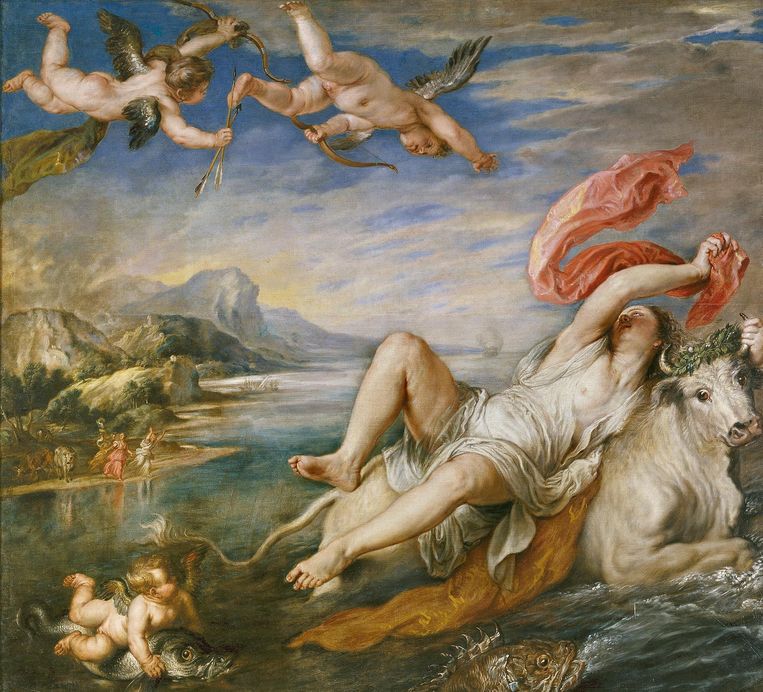 Peter Paul Rubens, De ontvoering van Europa (1628-1629). Madrid, Museo del Prado. Beeld  