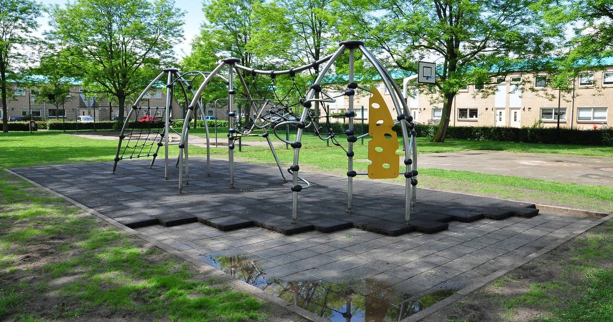 VIDEO: Rubberen tegels gestolen bij Waalwijkse speeltuin: 'Onze kinderen zijn bestolen van een speelplek' | Waalwijk |