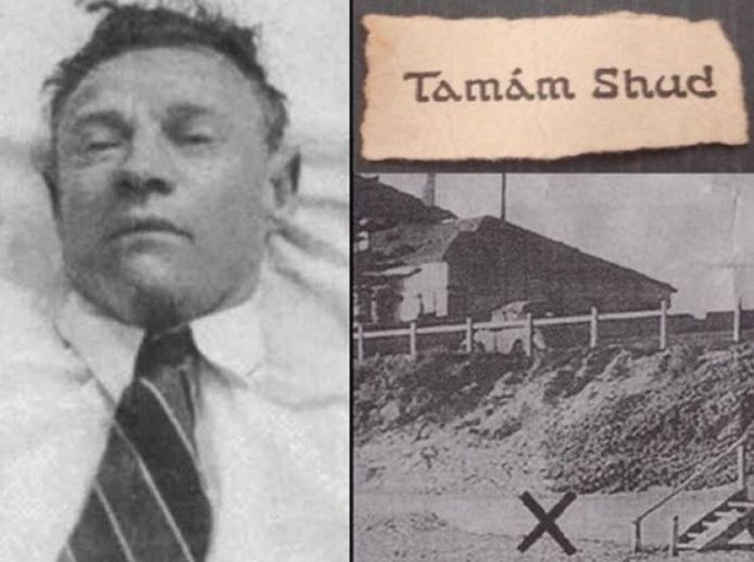 De autopsiefoto van de 'Somerton Man' en het mysterieuze papiertje