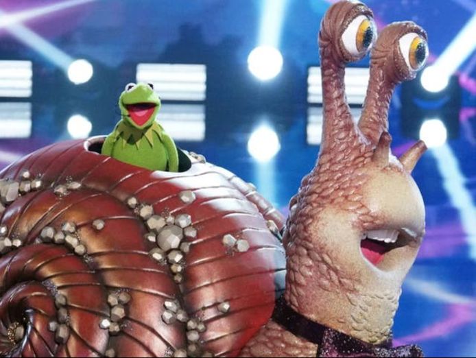 De slak is... Kermit de Kikker!