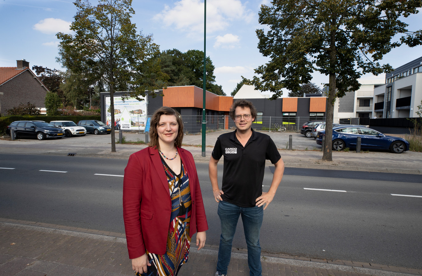 Fysiotherapeut Max Broers en huisarts Myriam Lankhorst gaan samenwerken in een nieuw te bouwen gezondheidscentrum in Waalre.