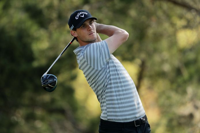 AUSTIN, TX - MARCH 22: Thomas Pieters of Belgium plays his shot from the second tee during the second round of the World Golf Championships-Dell Match Play at Austin Country Club on March 22, 2018 in Austin, Texas.   Richard Heathcote/Getty Images/AFP
== FOR NEWSPAPERS, INTERNET, TELCOS & TELEVISION USE ONLY ==