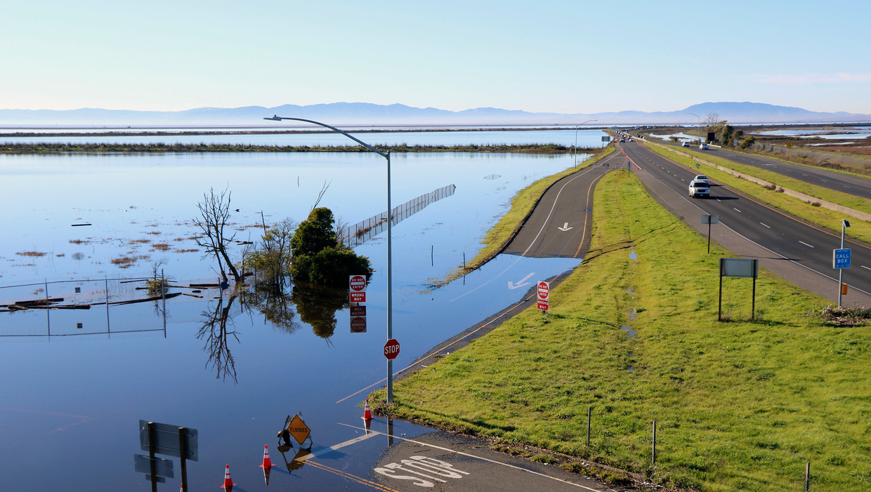 Loopt de wereld in de toekomst steeds vaker onder water, zoals hier in Californië? Beeld AP
