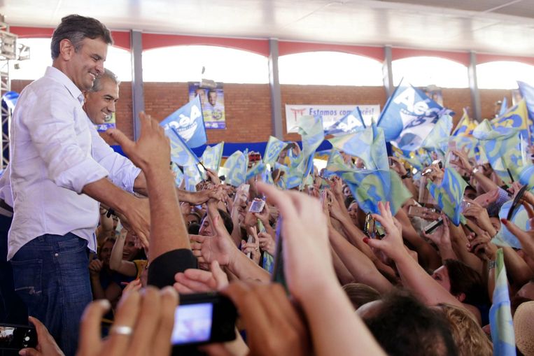 Aecio Neves, de verliezer van de verkiezingen Beeld EPA