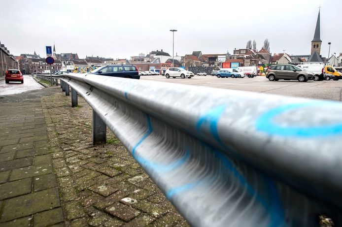 Het terrein Achter de Lange Stallen in het centrum van Breda.