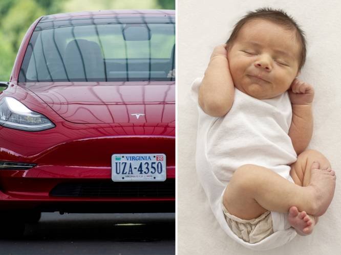 Baby geboren in zelfrijdende Tesla op weg naar ziekenhuis