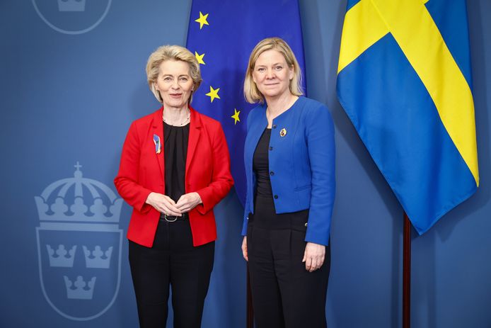 Ursula von der Leyen en Magdalena Andersson.