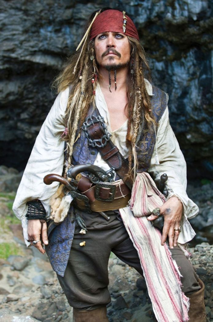 Johnny Depp als Captain Jack Sparrow.