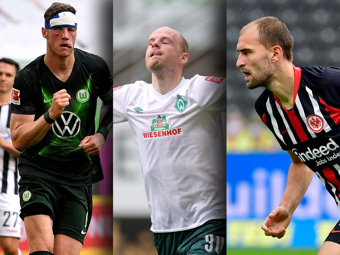 Van links naar rechts: Wout Weghorst, Davy Klaassen en Bas Dost.