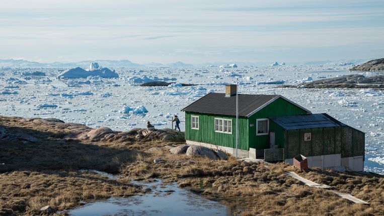 De echte actie van deze Borgen speelt zich af op het uitgestrekte, met ijs bedekte eiland Groenland, meer dan 8.000 kilometer van Kopenhagen verwijderd. Beeld Mike Kollöffel