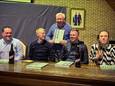 Bertrand Nemegeer samen met Gorik Gardeyn, Michael Vanthourenhout, Dieter Vanthourenhout en Fenna Vanhoutte.