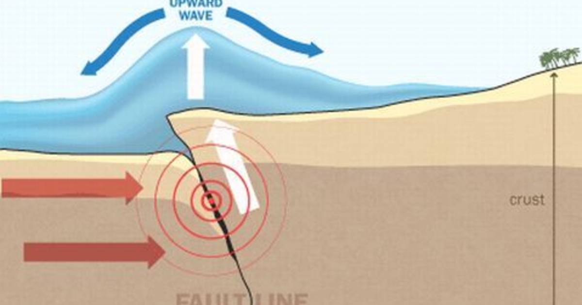 Схема цунами. Подводные землетрясения ЦУНАМИ. Схема образования ЦУНАМИ. Подводные землетрясени. Процесс образования ЦУНАМИ.
