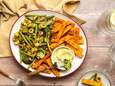 Wat Eten We Vandaag: Polentafriet met gegrilde groenten en guacamole