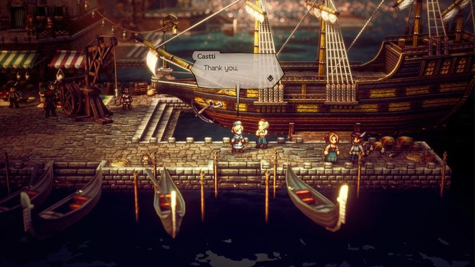 Beeld uit 'Octopath Traveler II'.