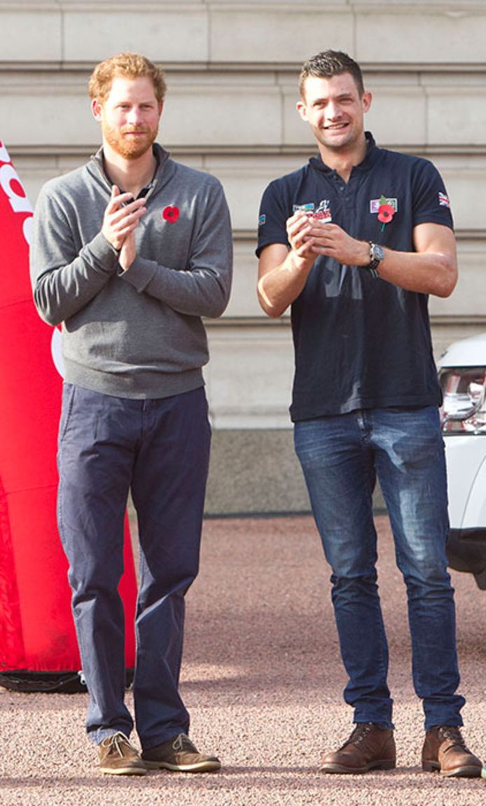 Prins Harry en boezemvriend Jules Roberts in 2015.