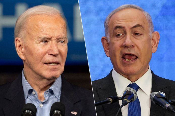 President Joe Biden en Israëlisch premier Benjamin Netanyahu.