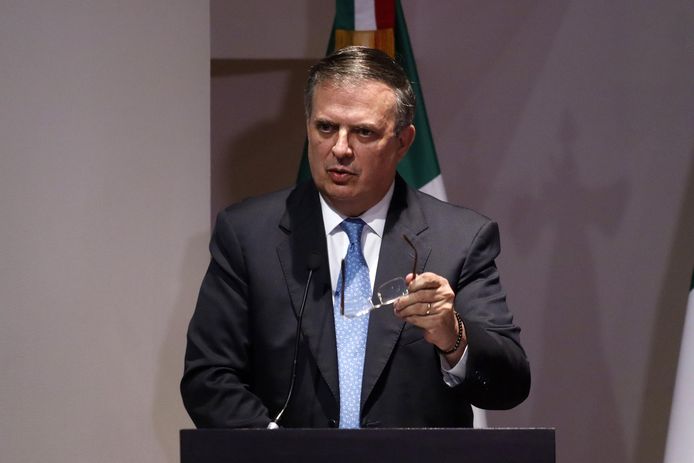 De Mexicaanse minister van Buitenlandse Zaken Marcelo Ebrard.