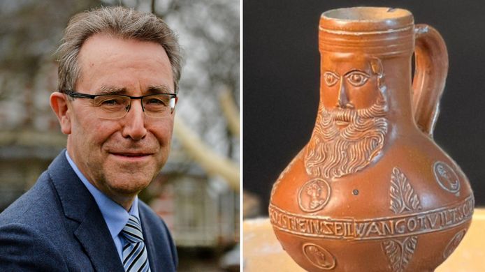Burgemeester Jan Pierik roept mensen op om uit te kijken naar het vermiste ‘Kannetje van Kaufmann’.