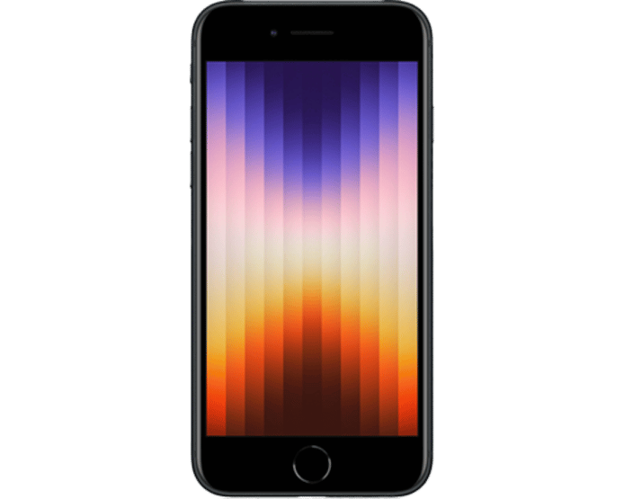 Apple iPhone SE (2022), 64GB opslag Zwart.