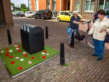 Minituin rond afvalcontainer in Deventer moet zorgen voor minder rotzooi