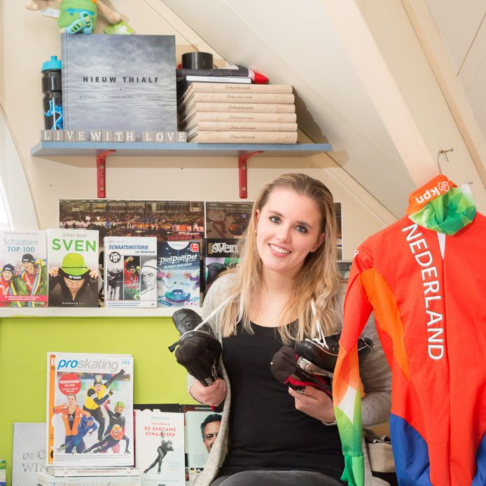 Tamara Hiddes uit Emmen is groot schaatsfan.