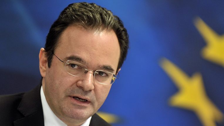 Minister George Papaconstantinou. Beeld AFP