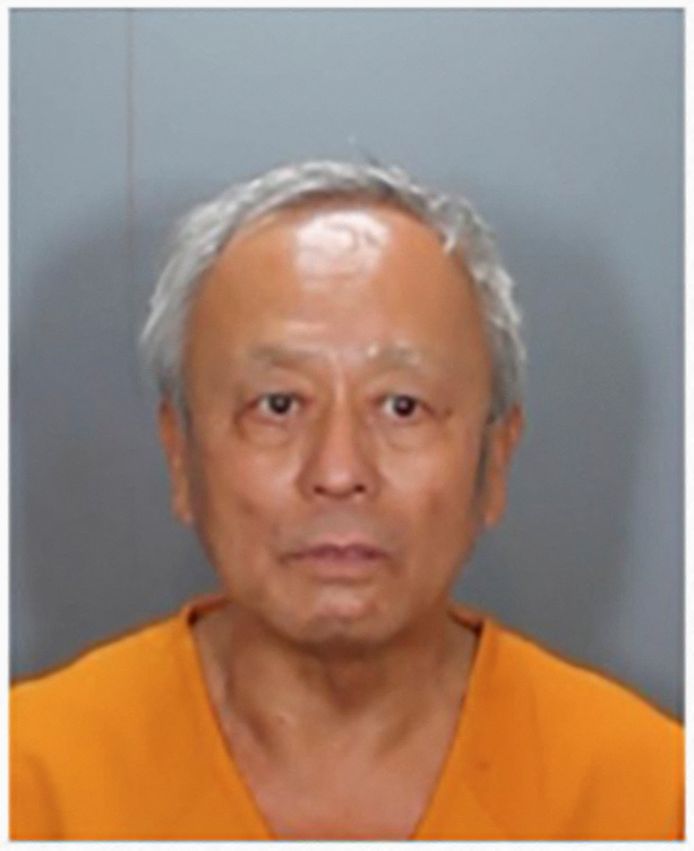 Verdachte David Chou, 68, uit Las Vegas op een politiefoto.