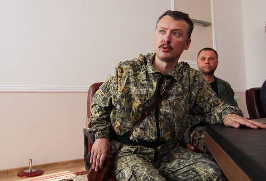 Igor Girkin, militair commandant van de rebellen in Oekraïne.
