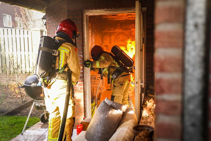 Brand in schuurtje aan de Leonard Donkerslaan in Nuenen