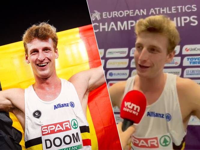 “Ik was al blij dat ik kon starten”: goudhaantje Alexander Doom pakt nu ook EK-titel op 400m met verbluffend Belgisch record