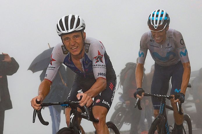 Remco Evenepoel op de slotklim.