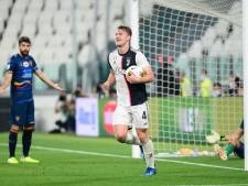 Juve neemt met scorende De Ligt pas laat afstand van tien man Lecce