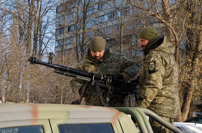 Oekraïense soldaten in Kiev. Beeld van 30 november 2023.