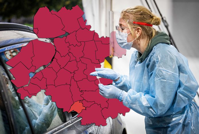 De coronakaart van 19 januari