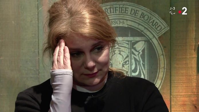 Ariane Séguillon pendant l'épreuve de Willy Rovelli.