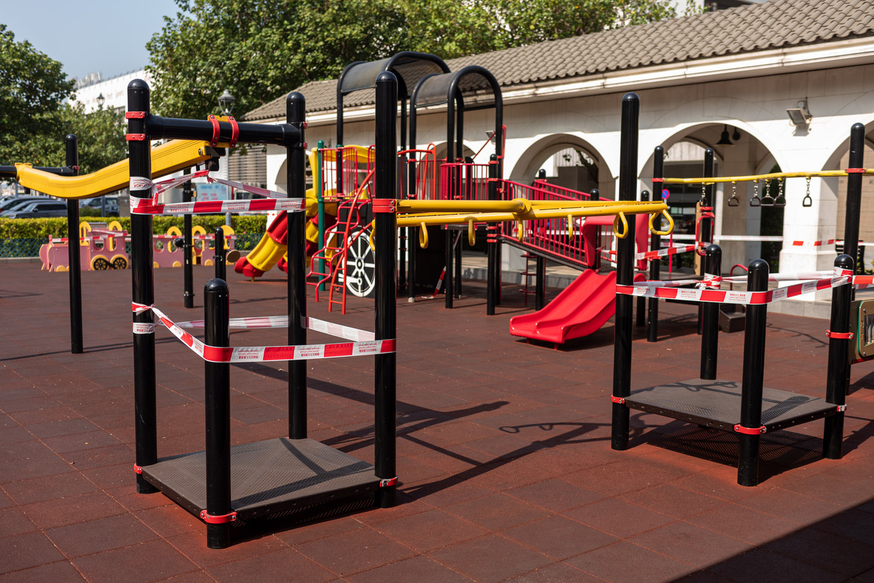 In the fight against the virus, China has also closed stadiums.  Plastic tapes are not omicron resistant.  Environmental Protection Agency's photo