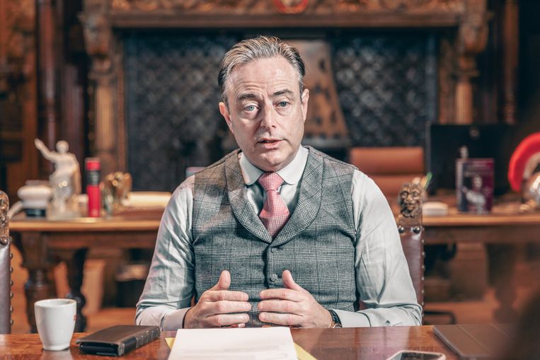 Burgemeester van Antwerpen Bart De Wever (N-VA) op het Schoon Verdiep. Beeld Jan Aelberts